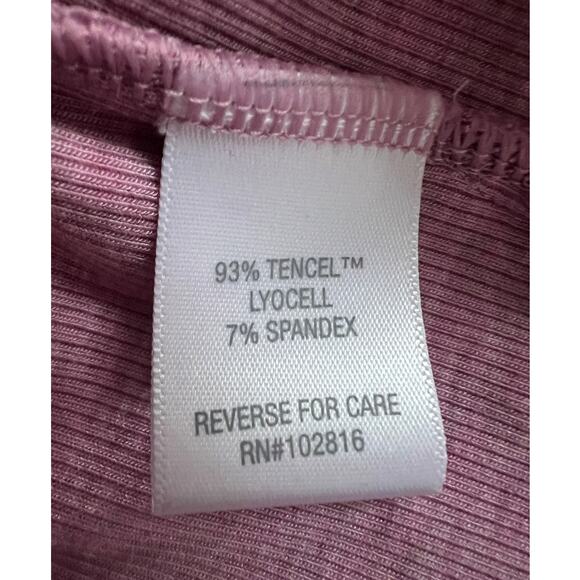 Garnet Hill Tencel Stretch Pullover Sweatshirt Tunic Top Size Large Pink Soft - Picture 10 of 12